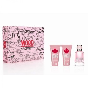 Set mit Damenparfüm Dsquared2 Wood Pour Femme EDP